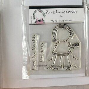 Pure Innocence Clear Acrylic Stamp My favorite Things Flower Girl
